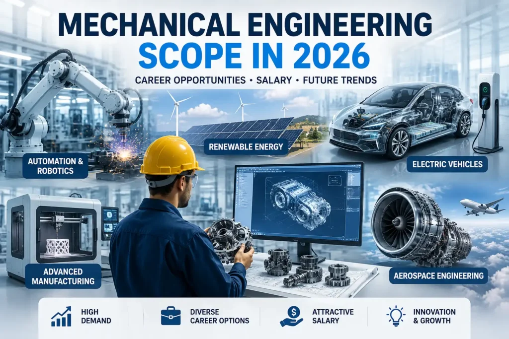 mechanical engineering scope 2026